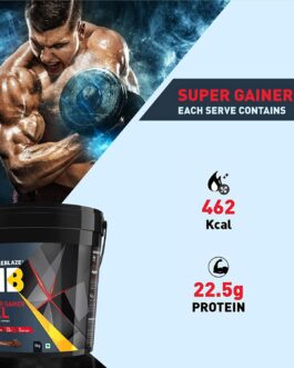 MuscleBlaze Super Gainer XXL, For Muscle Mass Gain (Chocolate, 5kg)